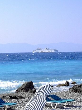 Rhodos: Meer und Strand an der Nordspitze